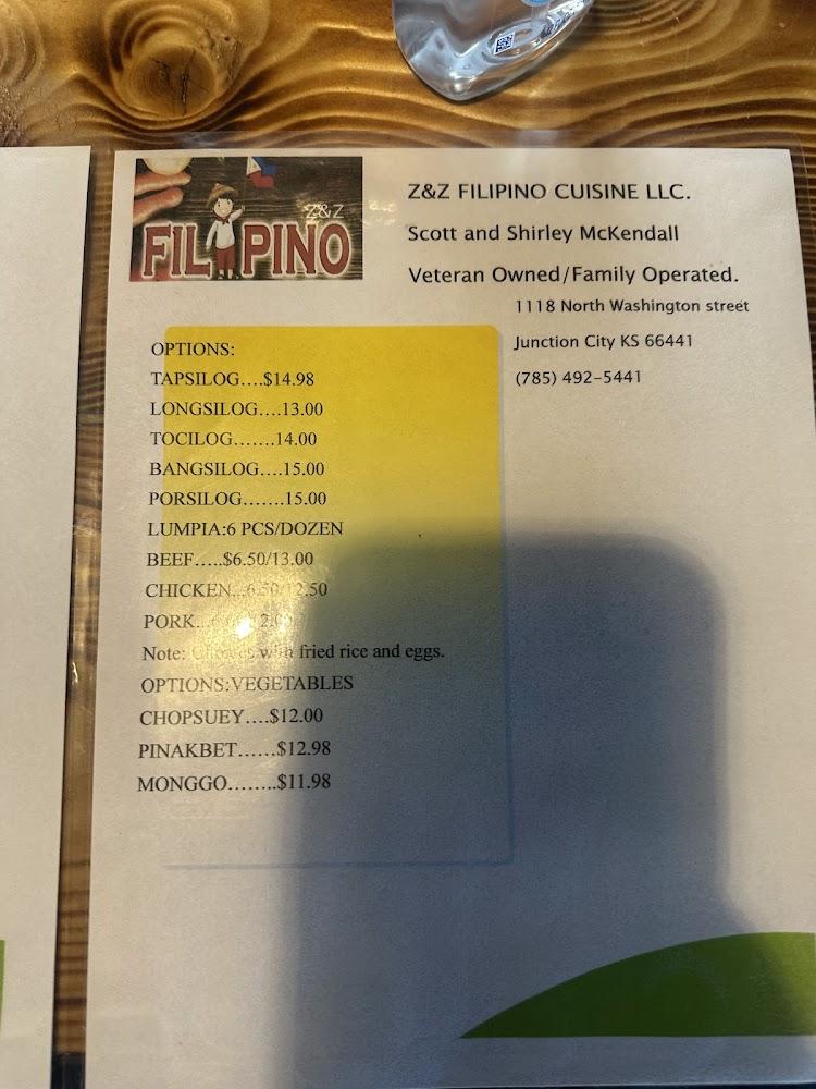 Z&Z Filipino Cuisine Menu image 3